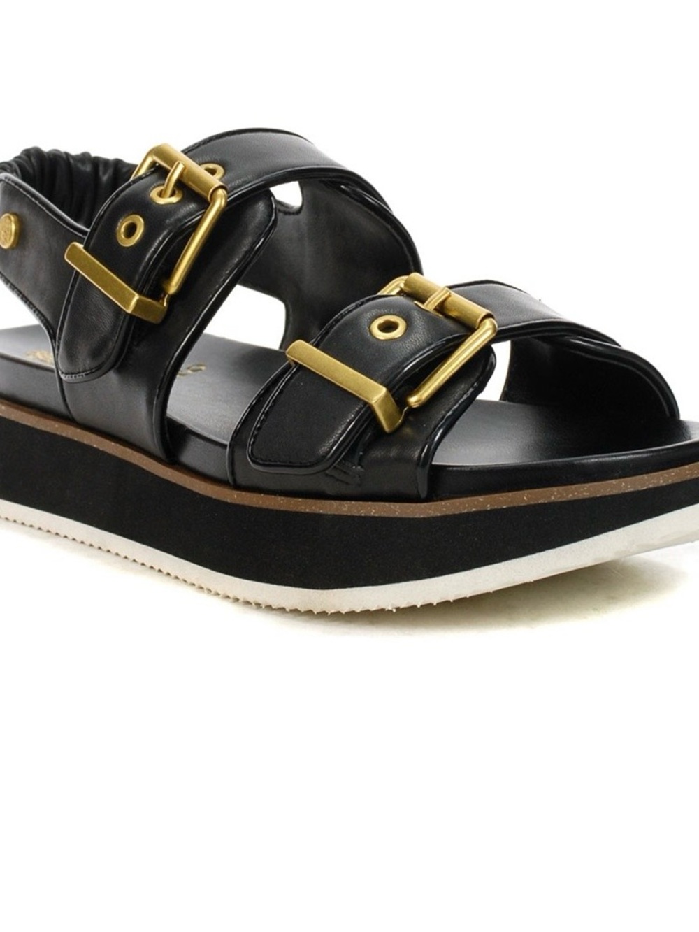 Vince Camuto Anivay Double Buckle Sling Back Sandals